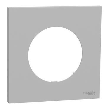SCHNEIDER ODACE - plaque de finition 1 poste - couleur Gris galet - S901702