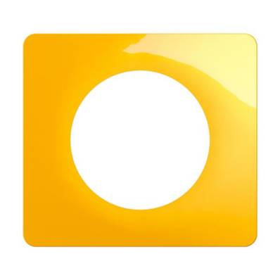 LEGRAND Plaque de finition Céliane Jaune Safran - 1 poste - CP0401