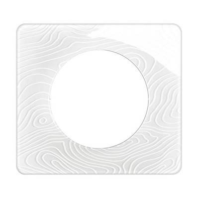 LEGRAND Plaque de finition Céliane Blanc Relief - 1 poste - CP0601